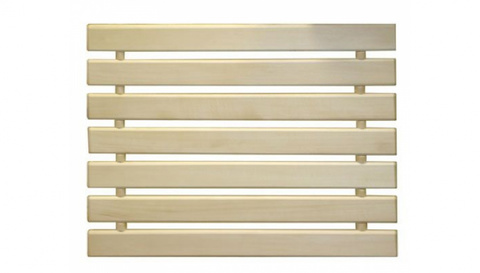 Решетка на пол 70х100х4 см для бани и сауны (ольха) "Банные штучки"/33255