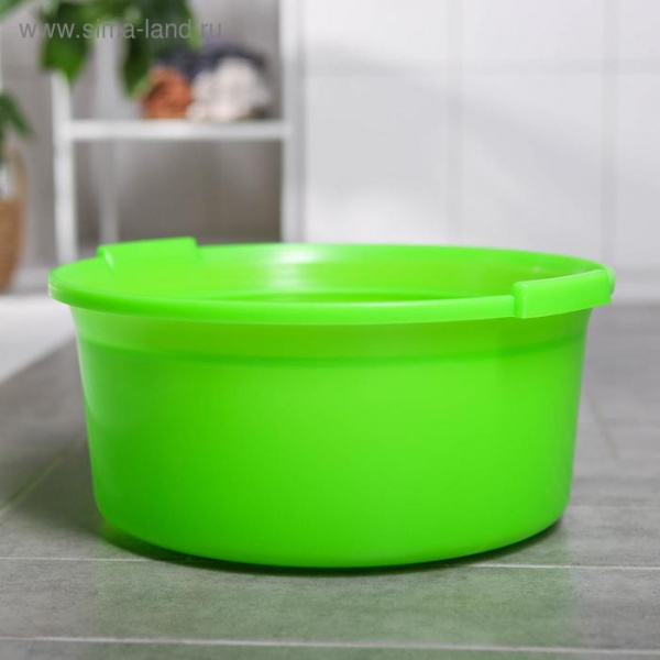 Таз круглый, 15 л, цвет МИКС /1447089