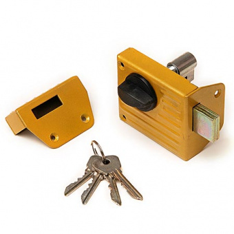 Замок накладной Зенит 3Н-1-2 золото