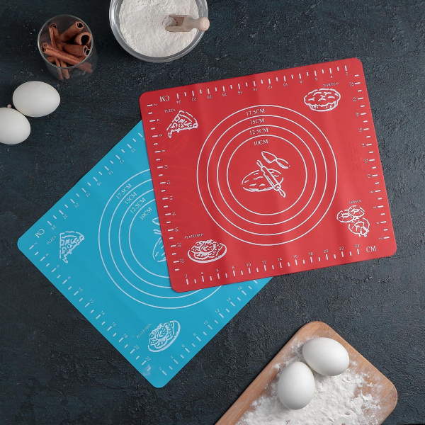 Коврик с разлиновкой 28х25,5 см "Эрме", цвета МИКС 1210651