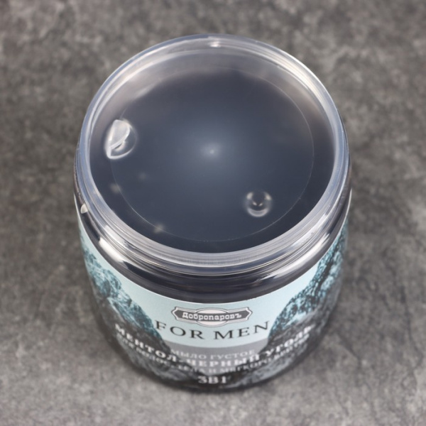 Мыло густое "FOR MEN" 3в1 Ментол-Черный Уголь 280 мл "Добропаровъ"  /10182826