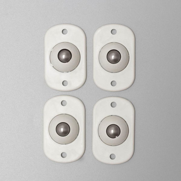 Колёсики универсальные, шарнирные, набор 4 шт /7002635