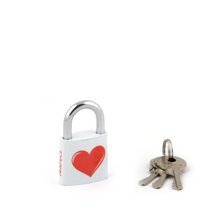 Замок висячий Apecs PD-23-32-LOVE-BIister (Heart) 180/6