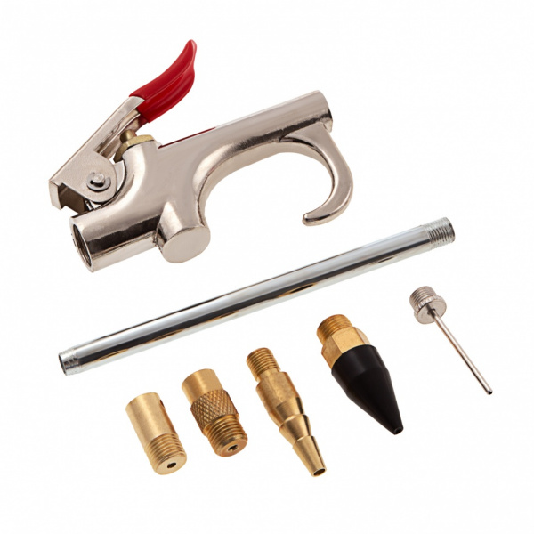 Набор продувочный пистолет, пневмат. в комплекте с насадками, 6 шт Matrix/57336