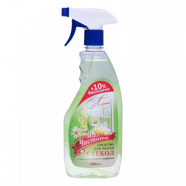 МИСС ЧИСТОТА для мытья стекол Лето 0,5л
