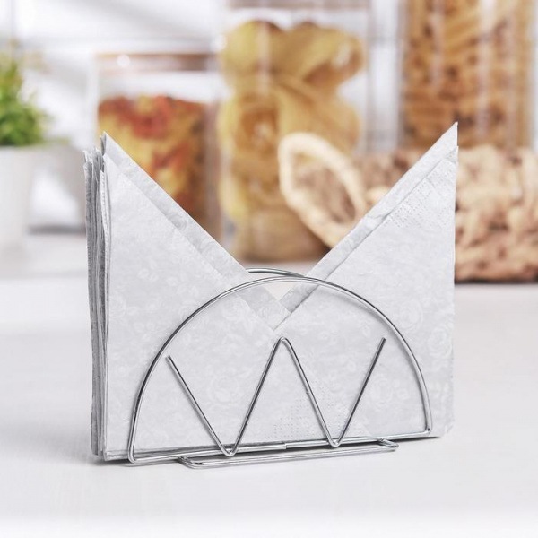 Салфетница Доляна «Корона»,13×6×7,5 см/131508