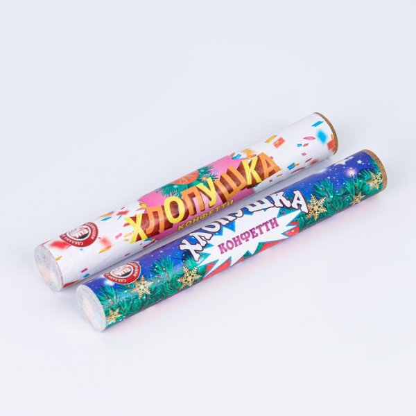 Хлопушка Классическая с конфетти, 20 см/4114213