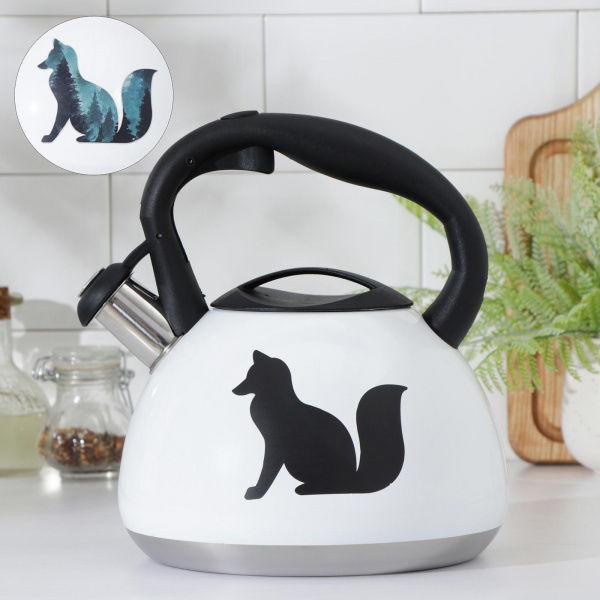 Чайник со свистком «Лиса», 3 л, с индикатором нагрева/5406062