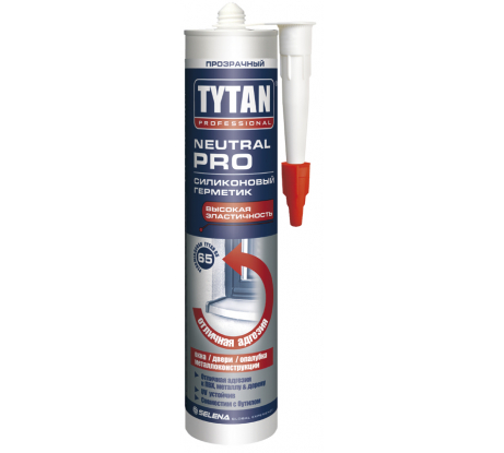 Tytan Professional Neutral PRO герметик силиконовый прозрачный 310мл/89643