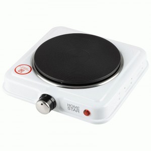 Электроплитка HOMESTAR HS-1108, 1 конфорка, диск, 1кВт, белая 104911