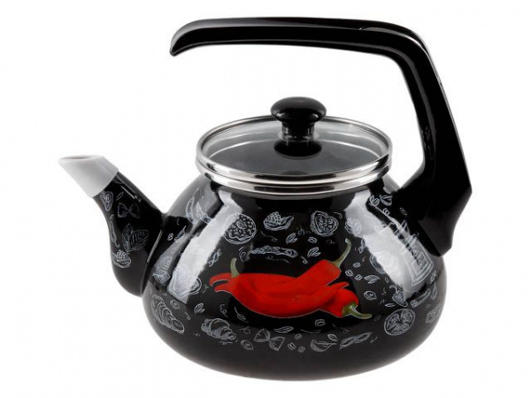 Чайник стальной эмалированный, 2.2 л, серия Перчик, PERFECTO LINEA