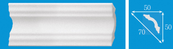 Плинтус потолочный К-50 2м