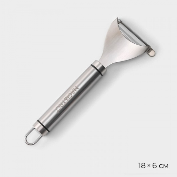 Овощечистка Magistro Solid, нержавеющая сталь, цвет хром /9791361