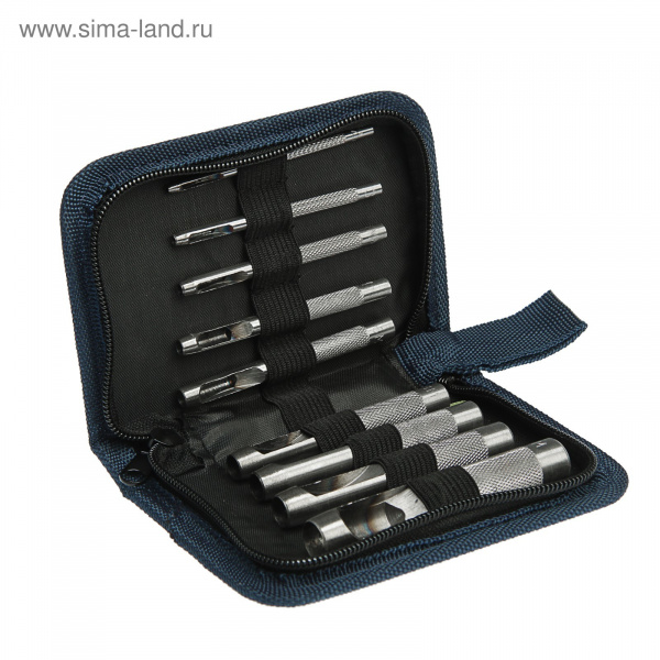Набор пробойников для кожи (2;3;4;5;6;8;9;10;13мм) 9шт чехол /18309
