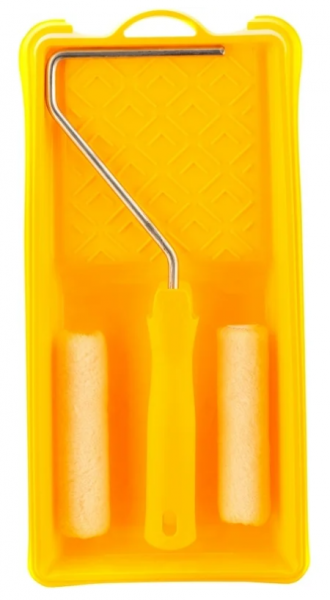 Малярный набор для работ с лаками: кювета 150 мм х 290 мм и мини-валик 110 мм/80458