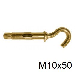 Анкерный болт с полукрюком М10х50