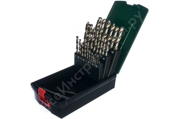 Набор сверл по металлу 1-13 мм (Metabo) 25 шт/65617