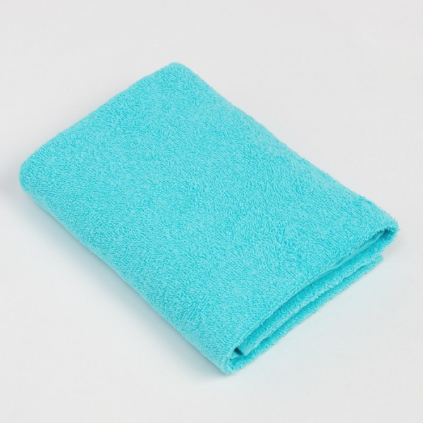 Полотенце махровое Экономь и Я 100*150 см, цв. голубой, 100% хлопок /9272969