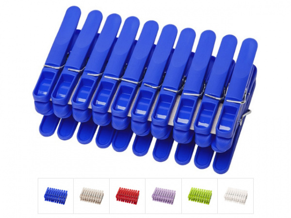 Прищепки для белья Tingle-tingle (Тингл-тингл) 20 шт., DRINA (цвета в ассортименте) (10315)