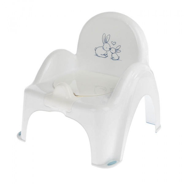 Горшок-стульчик "Кролик" музыкальный,антискользящий ,цвет белый 3384788