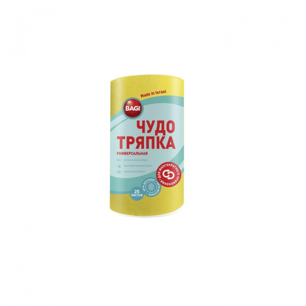 Чудо тряпка Bagi «Универсальная», 21,5 × 25 см, 25 листов /1598138