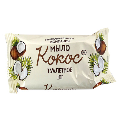 Мыло туалетное, 100 г Кокос 36181