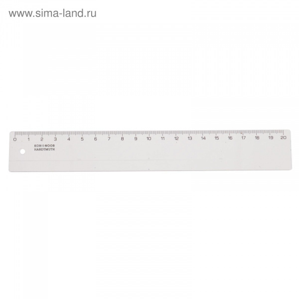 Линейка 20см прозрачная KOH-I-NOOR