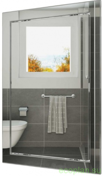 Люк-дверца ревизионная Л1515 Chrome с фланцем 146х146 ABS