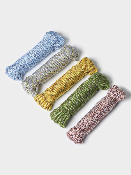 Веревка бельевая Доляна, d=6 мм, длина 10 м, МИКС/756789