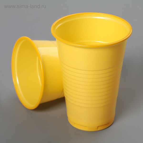Стакан 200мл. желтый 3100