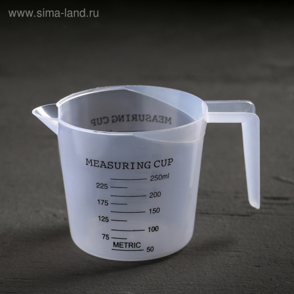 Кувшин мерный, 250 мл, цвет прозрачный/759420