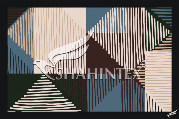 КОВРИК ВЛАГОВПИТЫВАЮЩИЙ SHAHINTEX DIGITAL PRINT (02) «ГЕОМЕТРИЯ» 50*80/800254
