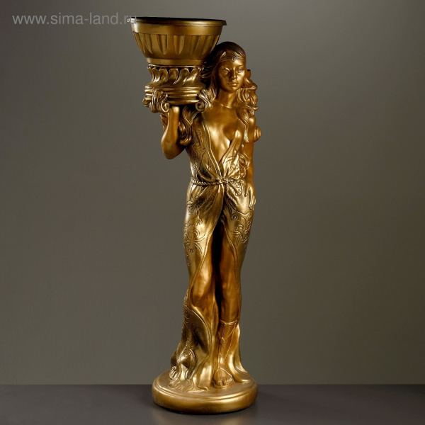 Кашпо "Восточная красавица" бронза 302972