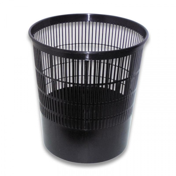 Корзина для бумаг СТАММ 18л сетчатая черный пластик /019243