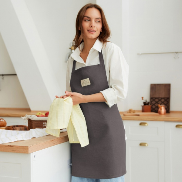 Фартук Этель, 60х70см, 100% лён, 245 г/м2 /10245292