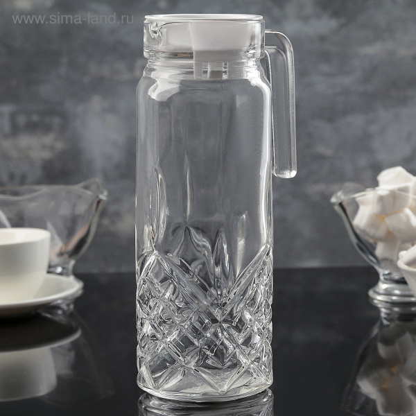 Графин с ручкой 1,2л Каллисто низ 160250