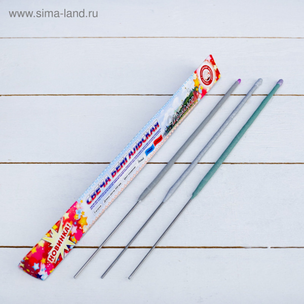 Набор бенгальских свечей "Триколор", 30см (3шт) /2910530