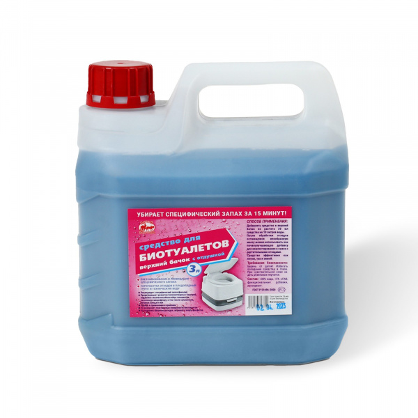 Жидкость для биотуалета верхнего бака «Артель Золотарь», концентрат, 3 л /9718648