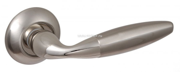 Ручка дверная СЕЗАР DH 28-08 SN/NP/мат.никель-никель/RENZ/169б