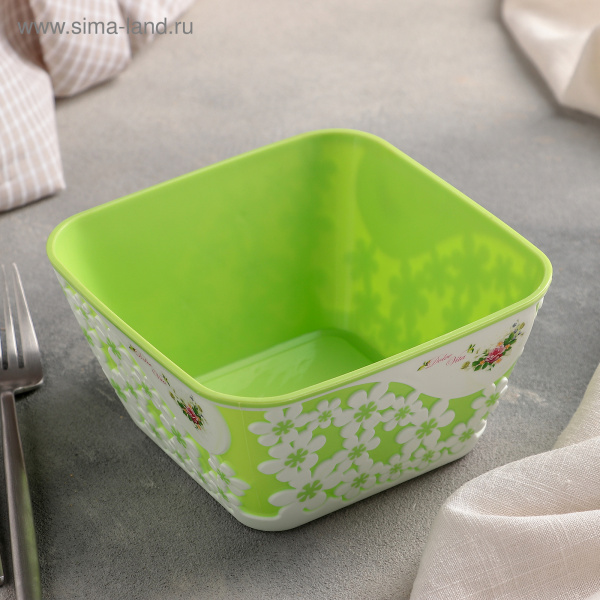 Салатник 1л "Дольче Вита"   зелено -белый   1325307