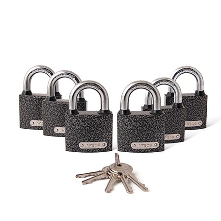 Замок висячий Apecs PD-01-50 Blister (6Locks+5Keys) 103011