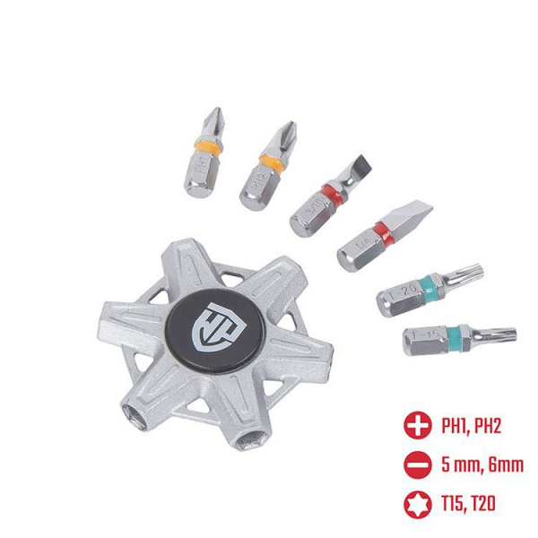 Набор бит 6шт (спиннер) WORKPRO