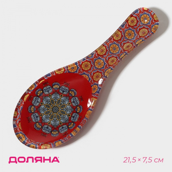 Подставка стеклянная под ложку «Крац», 21,5×7,5×1,4 см /4250802