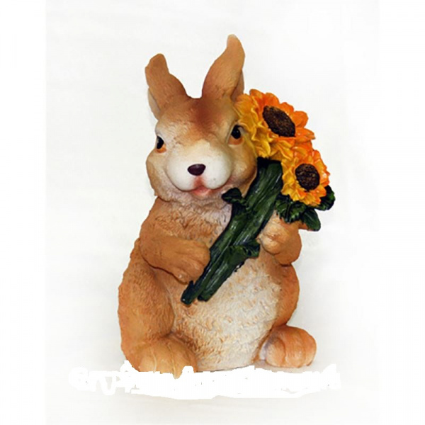 Заяц с подсолнухами /036821