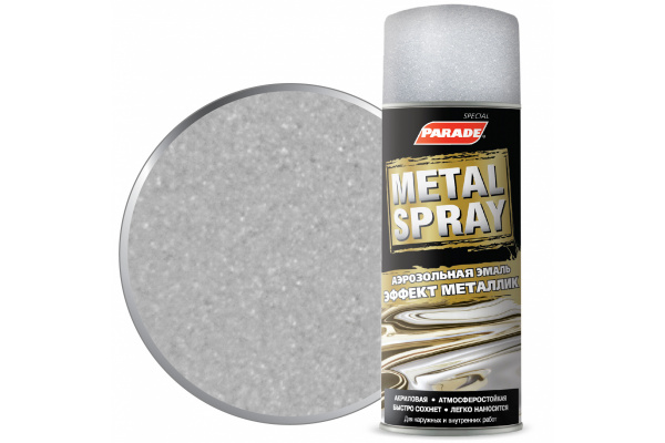Эмаль аэрозольная PARADE METAL SPRAY 1680 Металлик