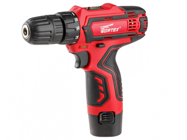 Дрель-шуруповерт WORTEX BD 1213 Li в кор. (12.0 В, 1 акк., 1.3 А/ч Li-Ion, 1 скор., 23 Нм, шурупы до