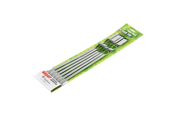 Набор плоских шампуров Hot Pot 45 см 6 шт в упаковке /61428