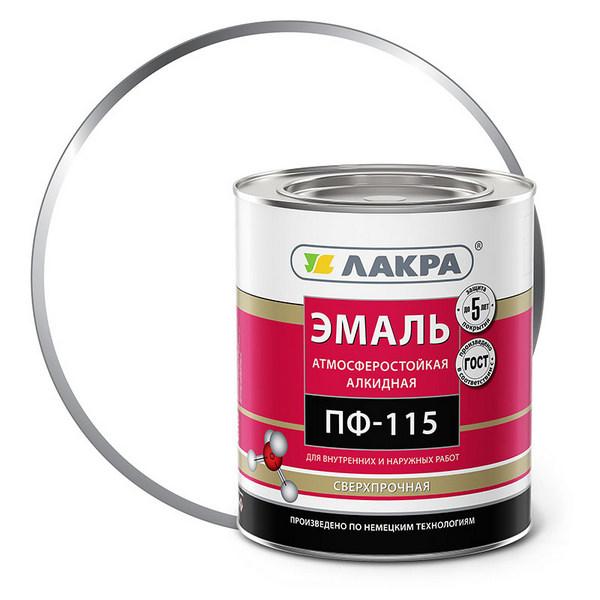Эмаль ПФ-115 белая 2,8кг. лакра