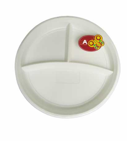 Тарелка большая 3-секц ДК (6шт. в упак.)