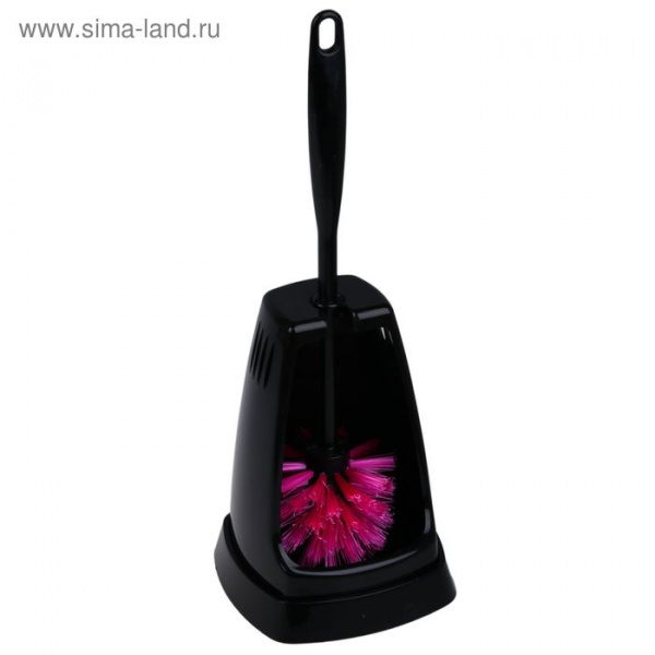 Ерш для туалета  WC Elite Modena Nero, малиновый 1323981